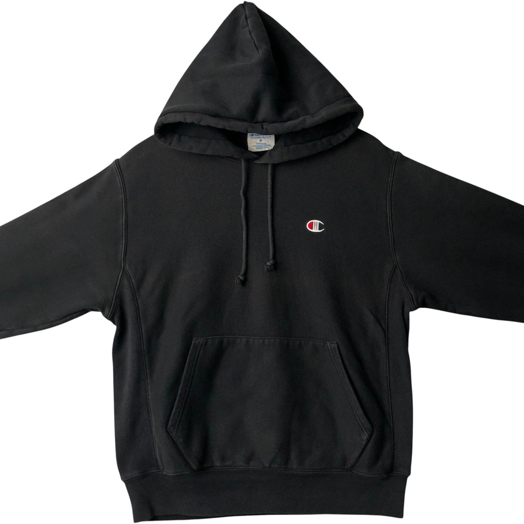 Champion REVERSE WEAVE Reverse Weave Sweat Pullover Hoodie Men's M cotton black type Vintage Second Hand