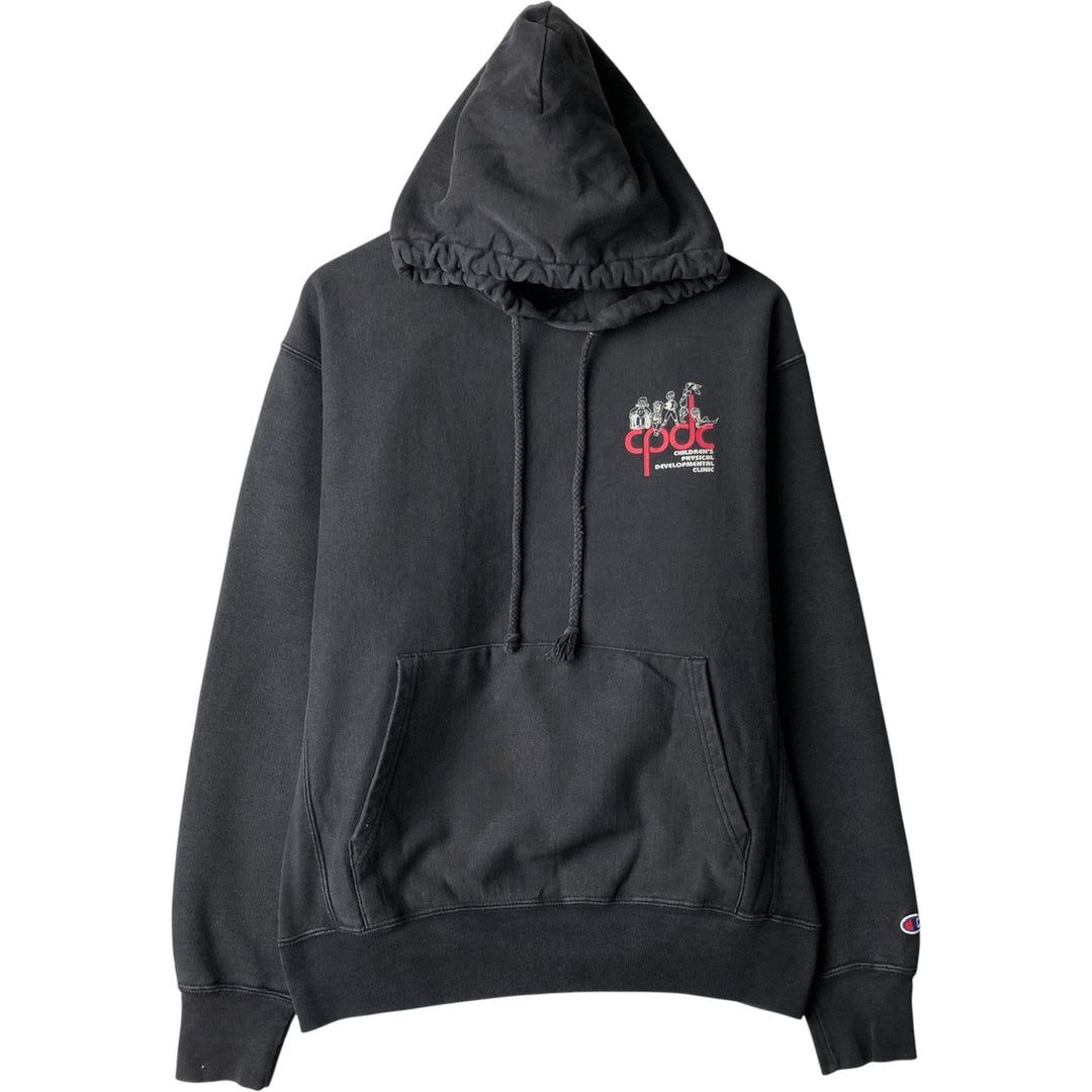 00'S Champion ORIGINAL REVERSE WEAVE Original Reverse Weave Sweat Pullover Hoodie Men's M size cotton black type Vintage Second Hand