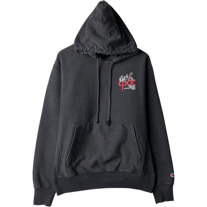 00'S Champion ORIGINAL REVERSE WEAVE Original Reverse Weave Sweat Pullover Hoodie Men's M size cotton black type Vintage Second Hand