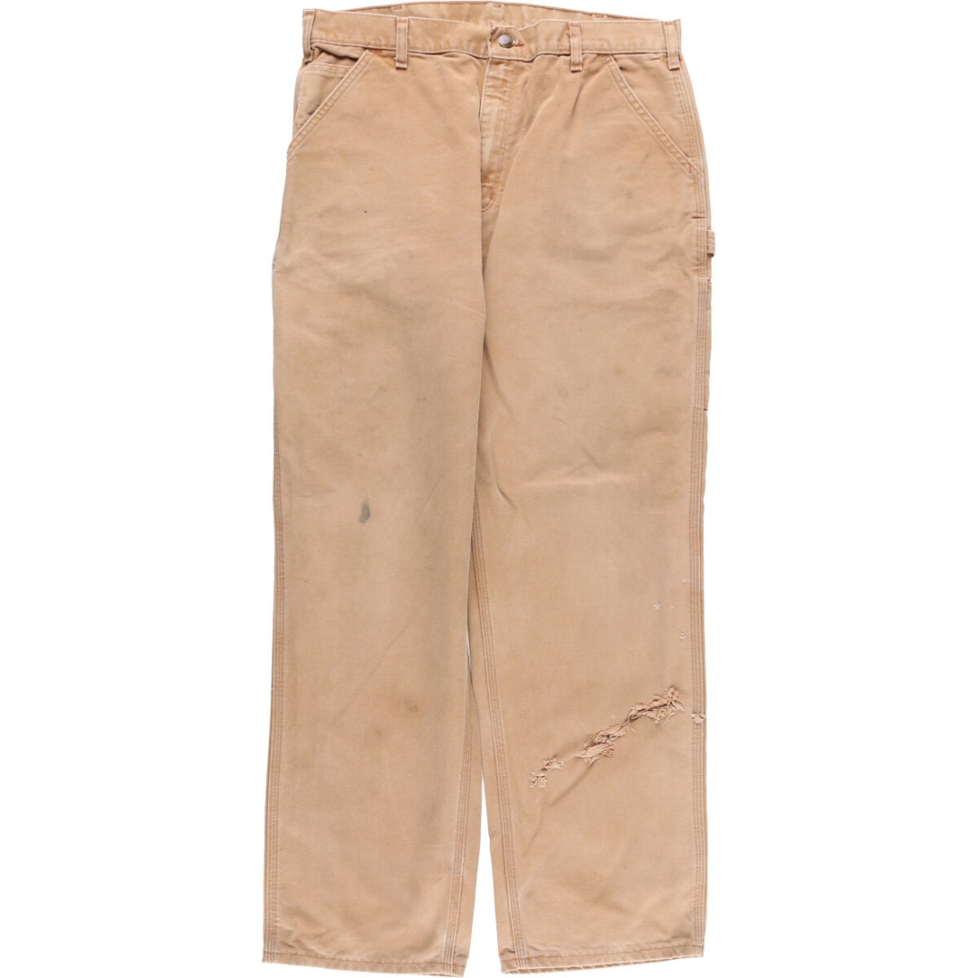 Carhartt Original Dungaree Fit Duck Painter Pants, Men's, W37 equivalent cotton Beige type Vintage Second Hand