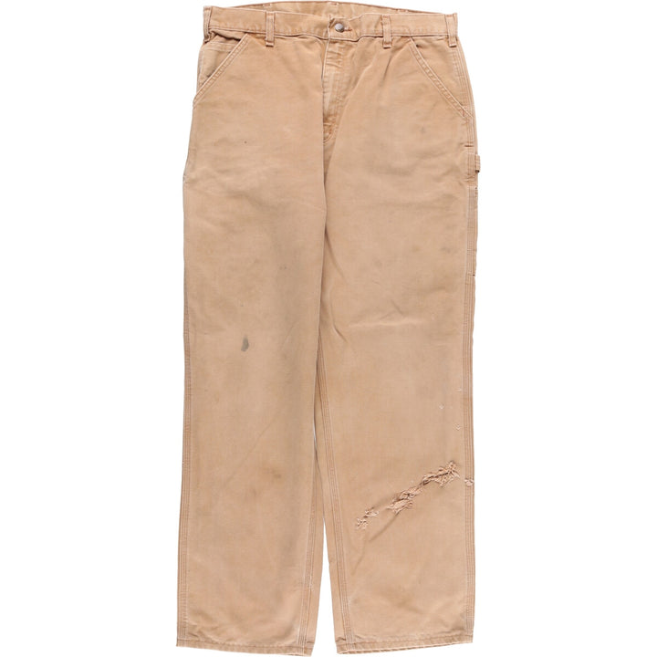 Carhartt Original Dungaree Fit Duck Painter Pants, Men's, W37 equivalent cotton Beige type Vintage Second Hand