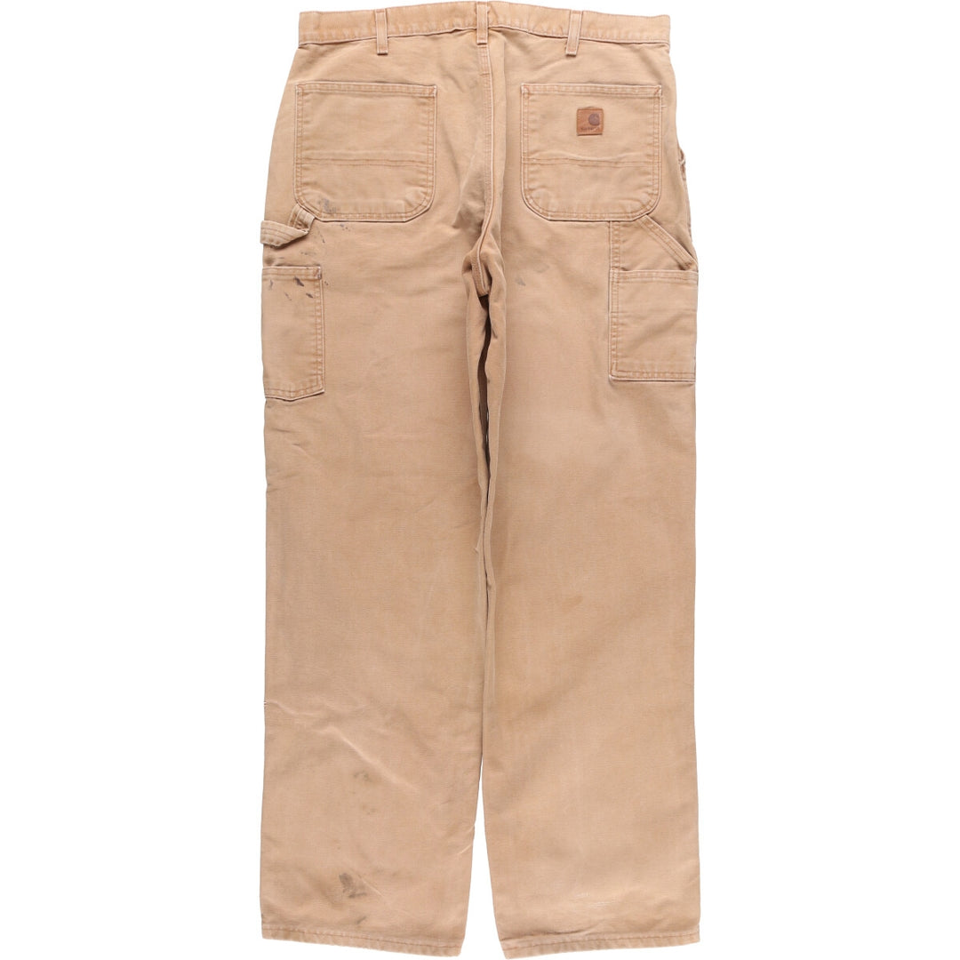 Carhartt Original Dungaree Fit Duck Painter Pants, Men's, W37 equivalent cotton Beige type Vintage Second Hand