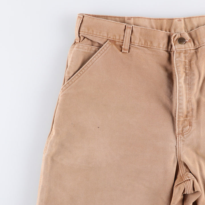 Carhartt Original Dungaree Fit Duck Painter Pants, Men's, W37 equivalent cotton Beige type Vintage Second Hand