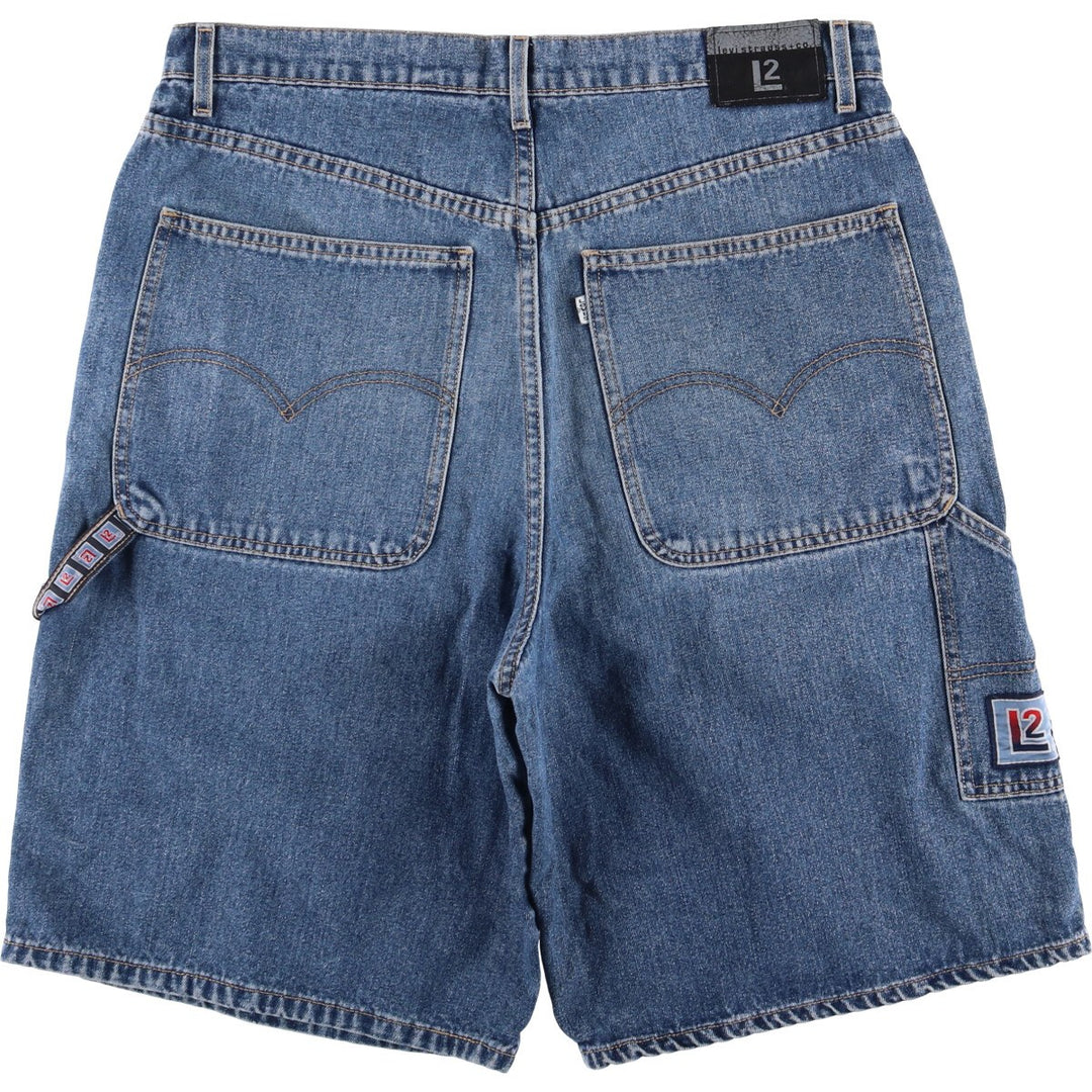 Levi's L2 Denim Painter Shorts, Men's Size W37 unclear blue type Vintage Second Hand