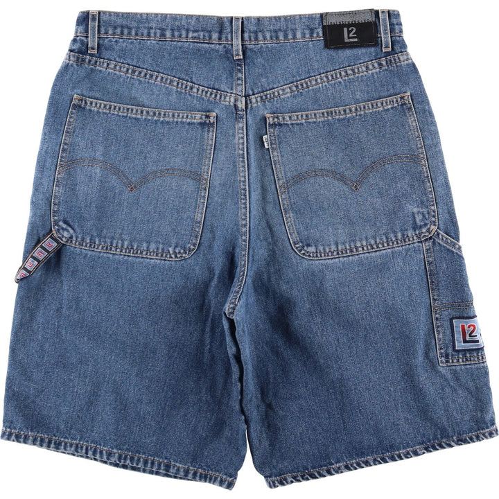 Levi's L2 Denim Painter Shorts, Men's Size W37 unclear blue type Vintage Second Hand