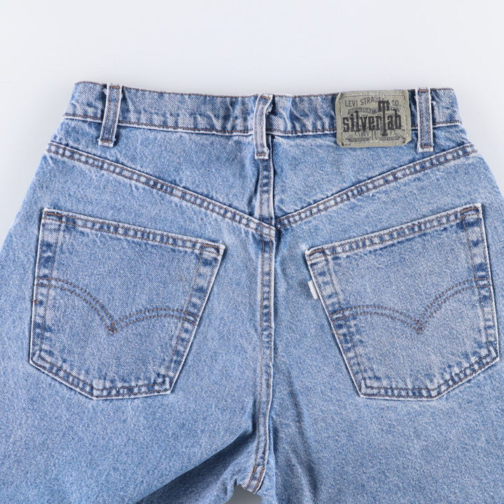90'S Levi's Silver Tab Loose Denim Shorts, Half Pants, Made in USA, Men's, Size W32, Vintage cotton blue type Vintage Second Hand