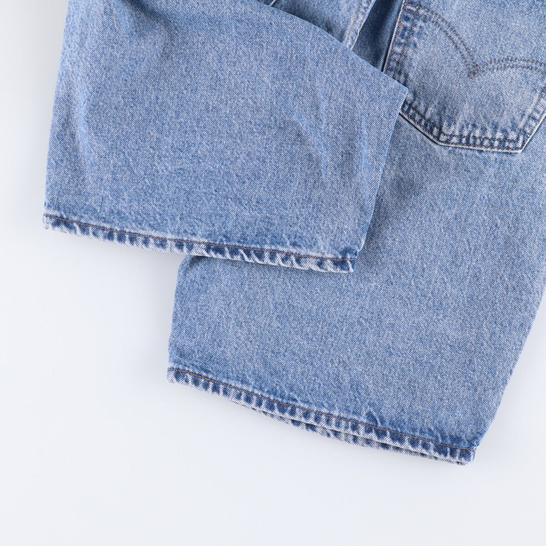 90'S Levi's Silver Tab Loose Denim Shorts, Half Pants, Made in USA, Men's, Size W32, Vintage cotton blue type Vintage Second Hand