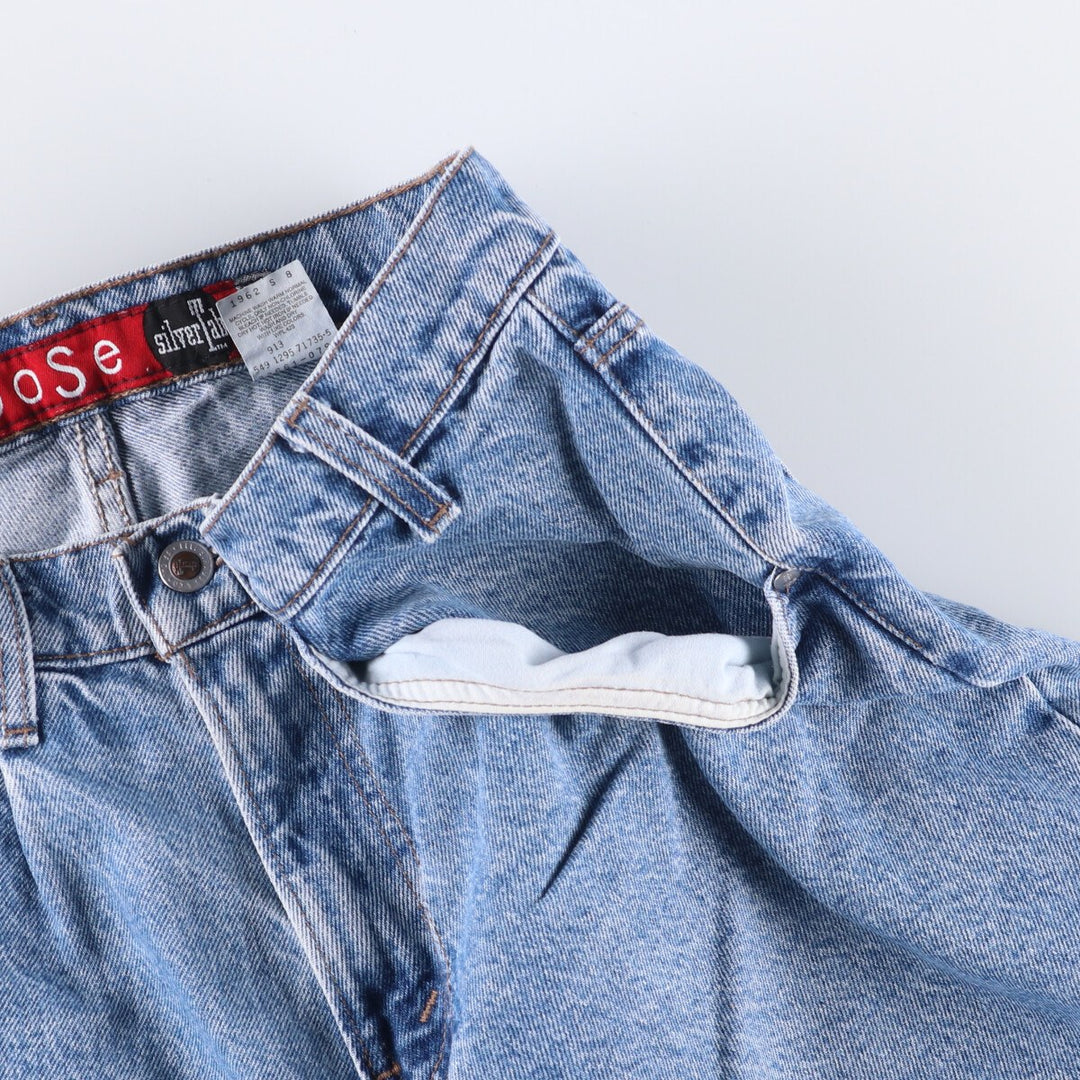 90'S Levi's Silver Tab Loose Denim Shorts, Half Pants, Made in USA, Men's, Size W32, Vintage cotton blue type Vintage Second Hand