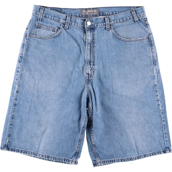 2000'S Levi's Silver Tab Baggy Fit Denim Shorts/Jorts, Men's Size 36 cotton blue type Vintage Second Hand