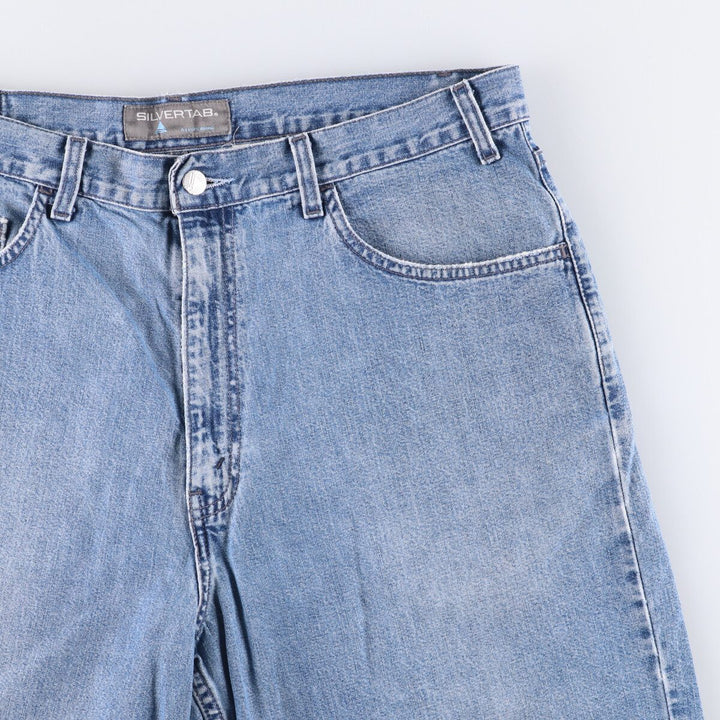 2000'S Levi's Silver Tab Baggy Fit Denim Shorts/Jorts, Men's Size 36 cotton blue type Vintage Second Hand