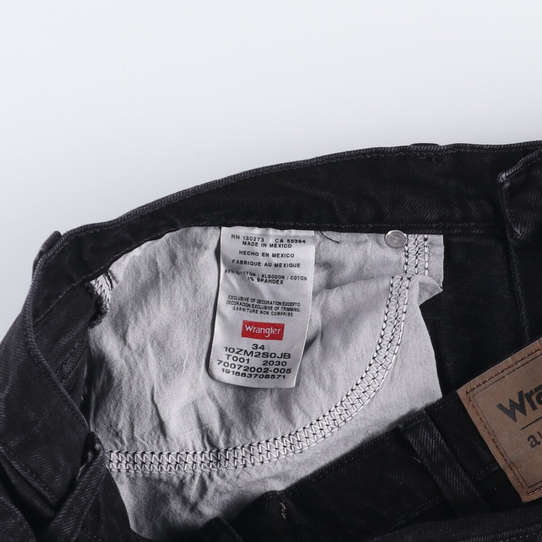 2000'S Wrangler black denim shorts, men's size W36 cotton black type Vintage Second Hand