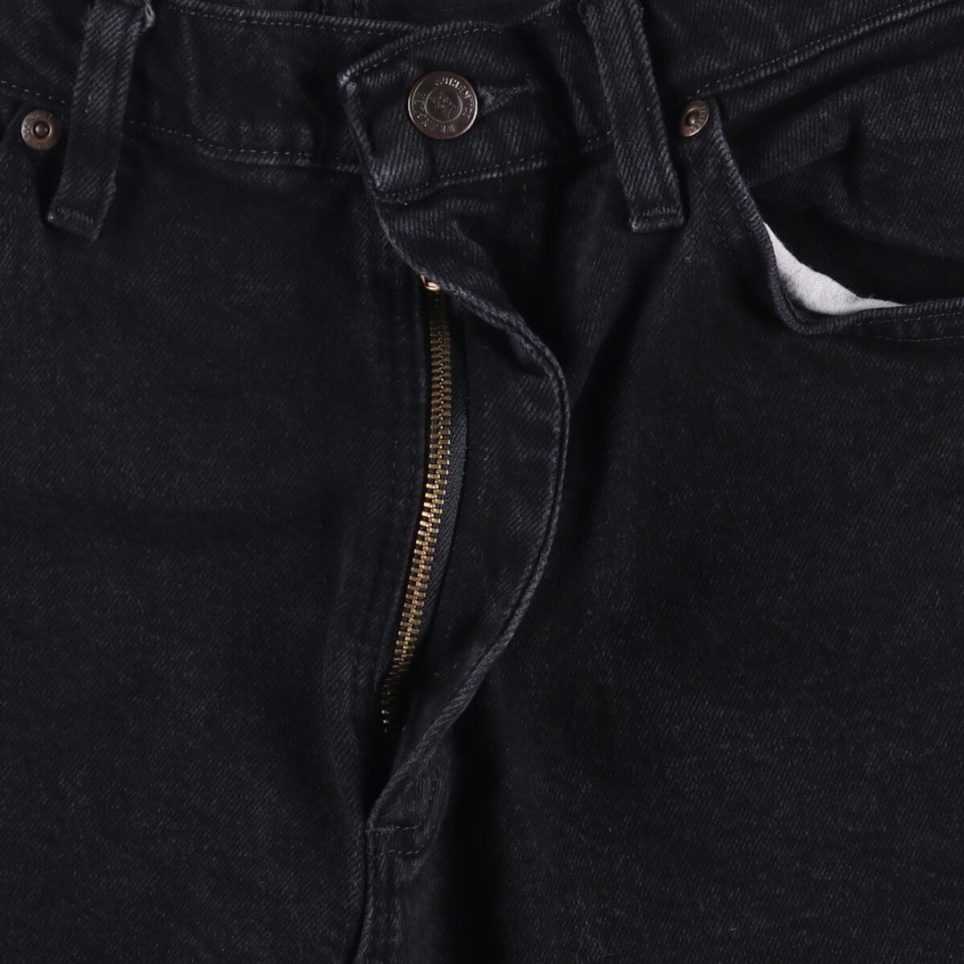 2000'S Wrangler black denim shorts, men's size W36 cotton black type Vintage Second Hand