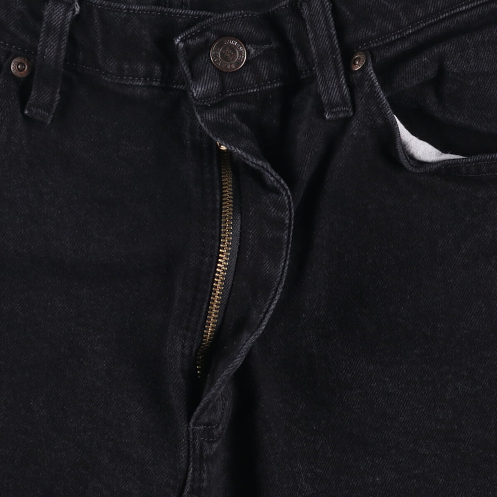 2000'S Wrangler black denim shorts, men's size W36 cotton black type Vintage Second Hand