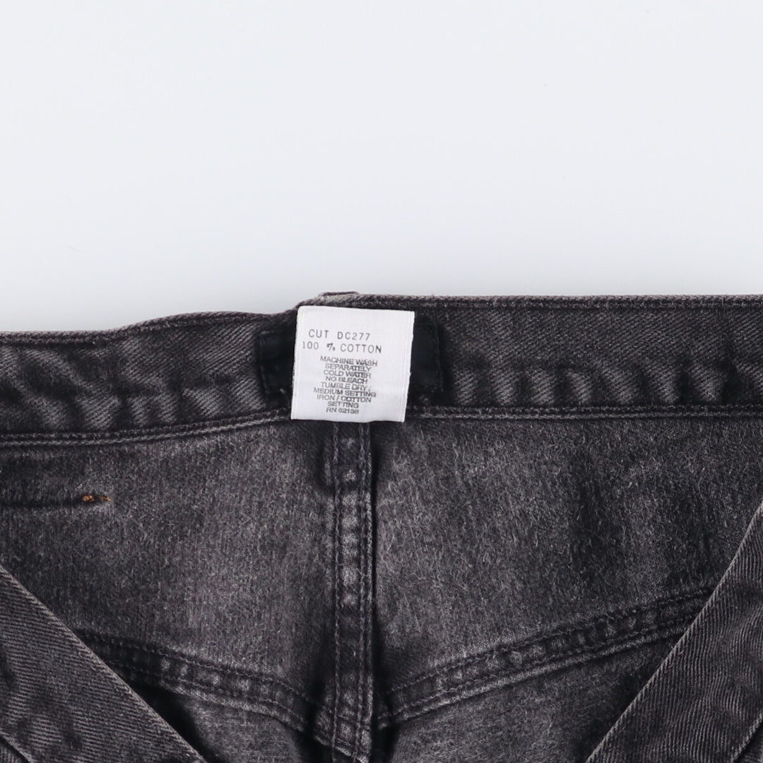 90'S Guess Jeans Black Denim Shorts, Men's, Size W37, Vintage cotton black type Vintage Second Hand