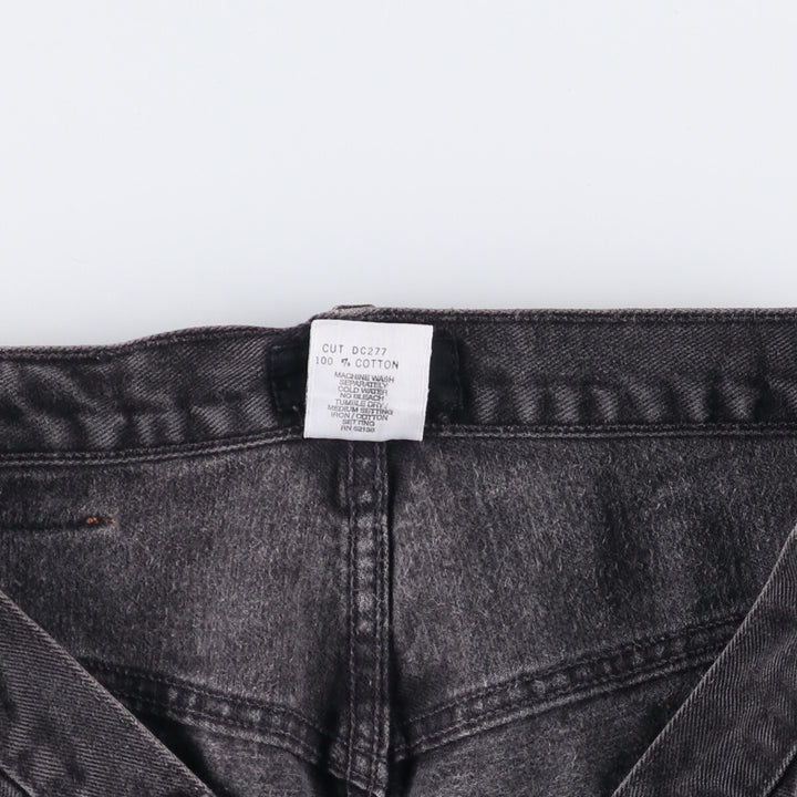 90'S Guess Jeans Black Denim Shorts, Men's, Size W37, Vintage cotton black type Vintage Second Hand