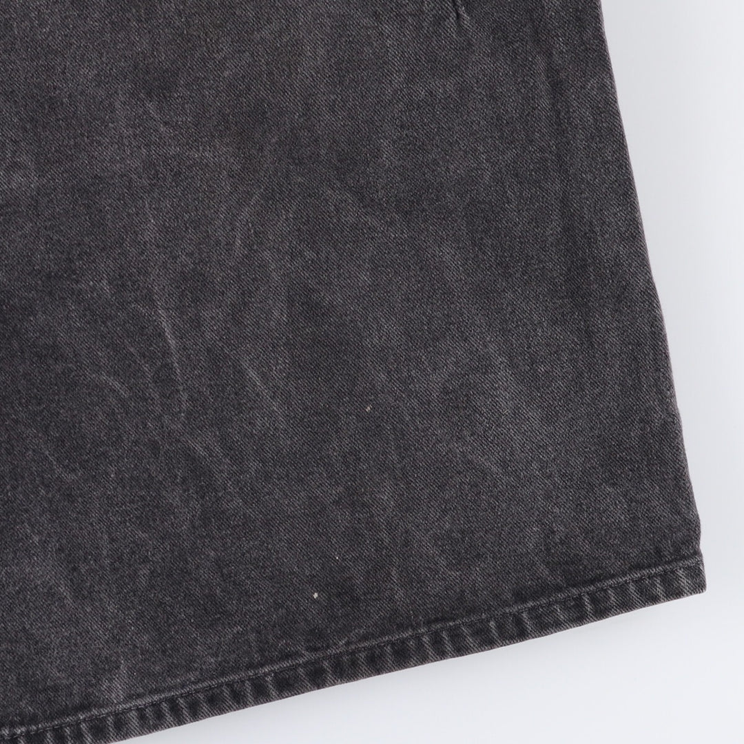 90'S Guess Jeans Black Denim Shorts, Men's, Size W37, Vintage cotton black type Vintage Second Hand