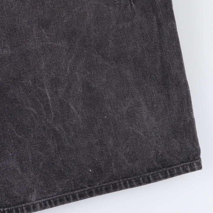 90'S Guess Jeans Black Denim Shorts, Men's, Size W37, Vintage cotton black type Vintage Second Hand