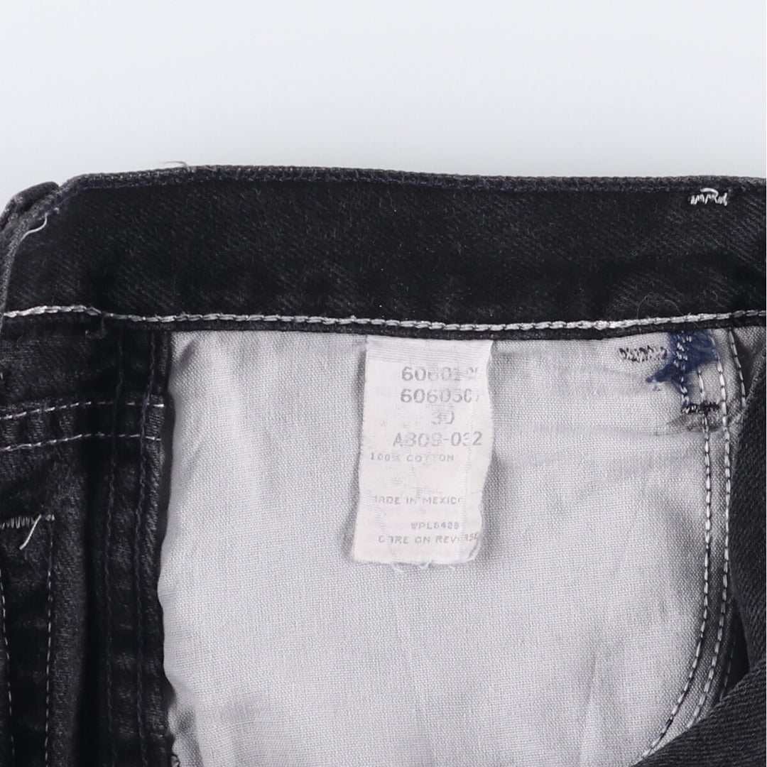 Wrangler Men's Black Denim Shorts, Size W30 cotton black type Vintage Second Hand