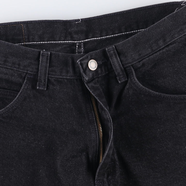 Wrangler Men's Black Denim Shorts, Size W30 cotton black type Vintage Second Hand