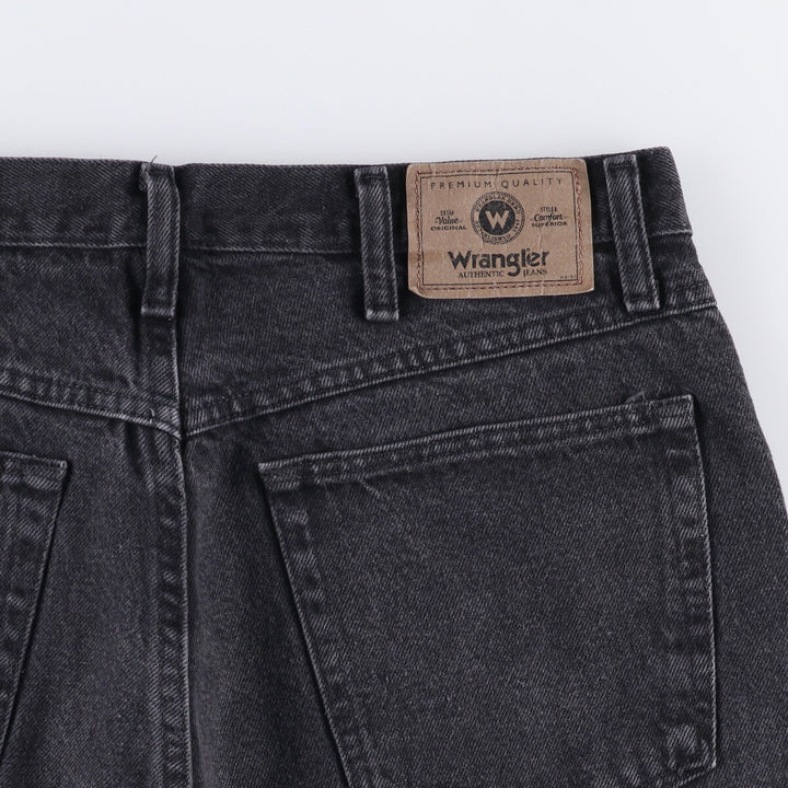Wrangler Black Denim Shorts, Shorts, Men's, W34 cotton black type Vintage Second Hand