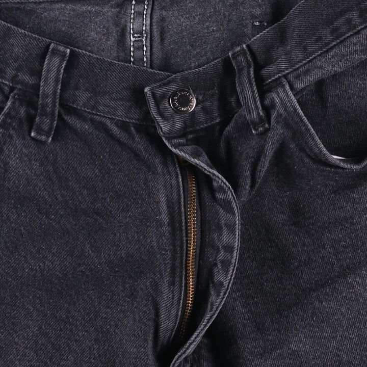 Wrangler Black Denim Shorts, Shorts, Men's, W34 cotton black type Vintage Second Hand
