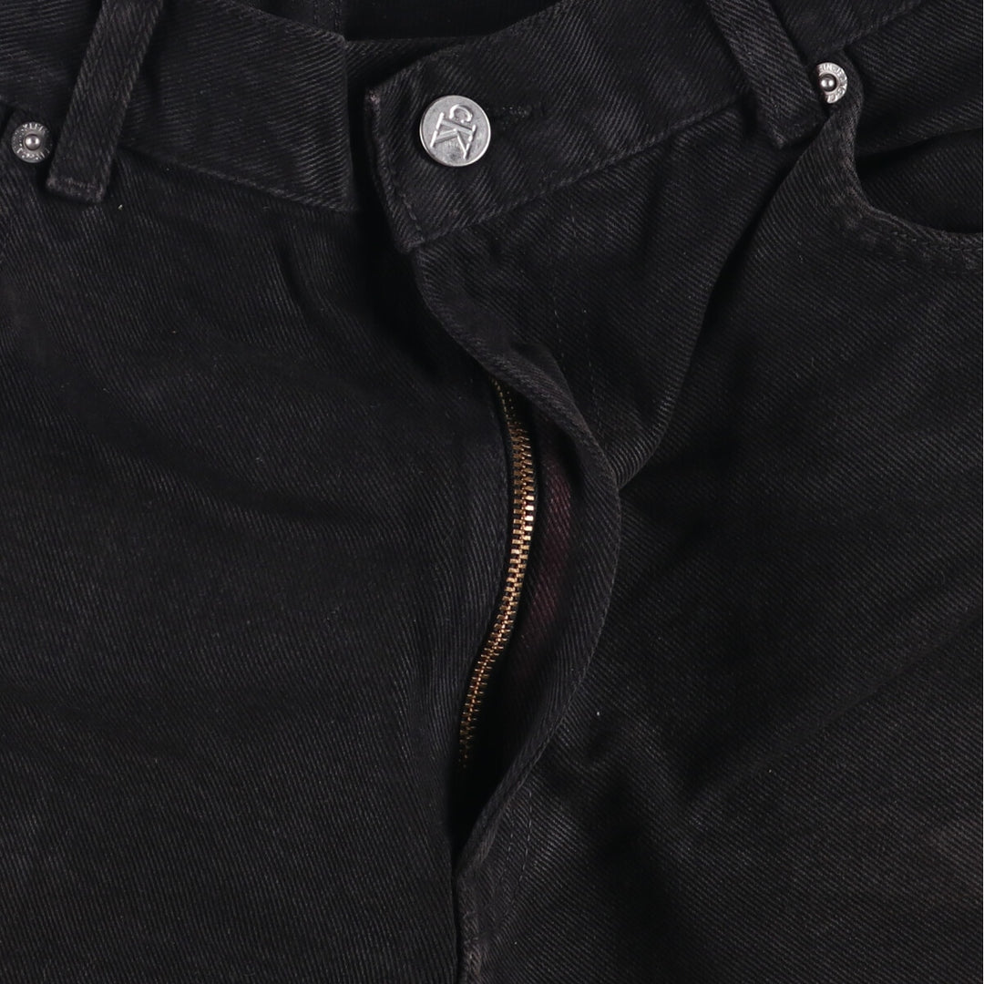 90s-00'S Calvin Klein Jeans Black Denim Shorts, Men's, Size W33, Vintage cotton black type Vintage Second Hand