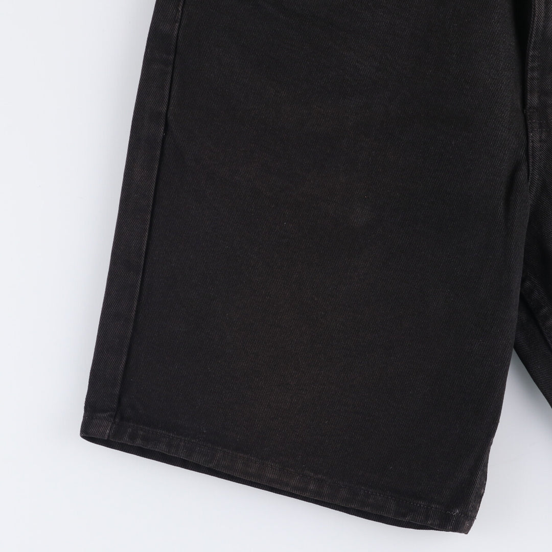 90s-00'S Calvin Klein Jeans Black Denim Shorts, Men's, Size W33, Vintage cotton black type Vintage Second Hand