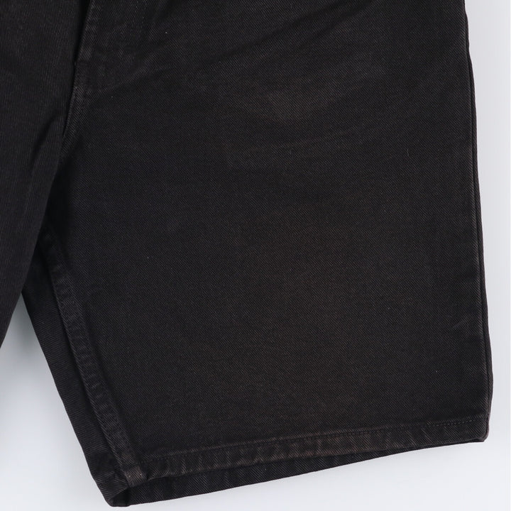 90s-00'S Calvin Klein Jeans Black Denim Shorts, Men's, Size W33, Vintage cotton black type Vintage Second Hand