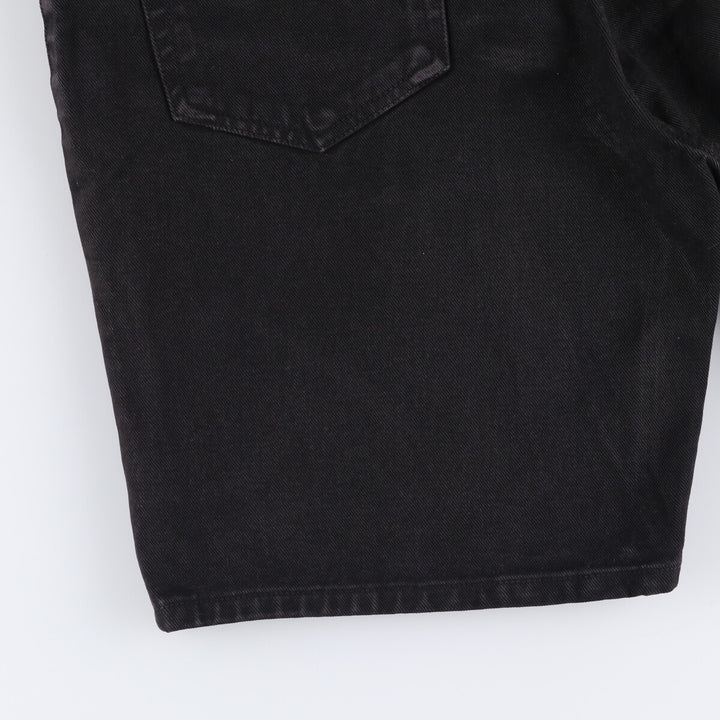 90s-00'S Calvin Klein Jeans Black Denim Shorts, Men's, Size W33, Vintage cotton black type Vintage Second Hand