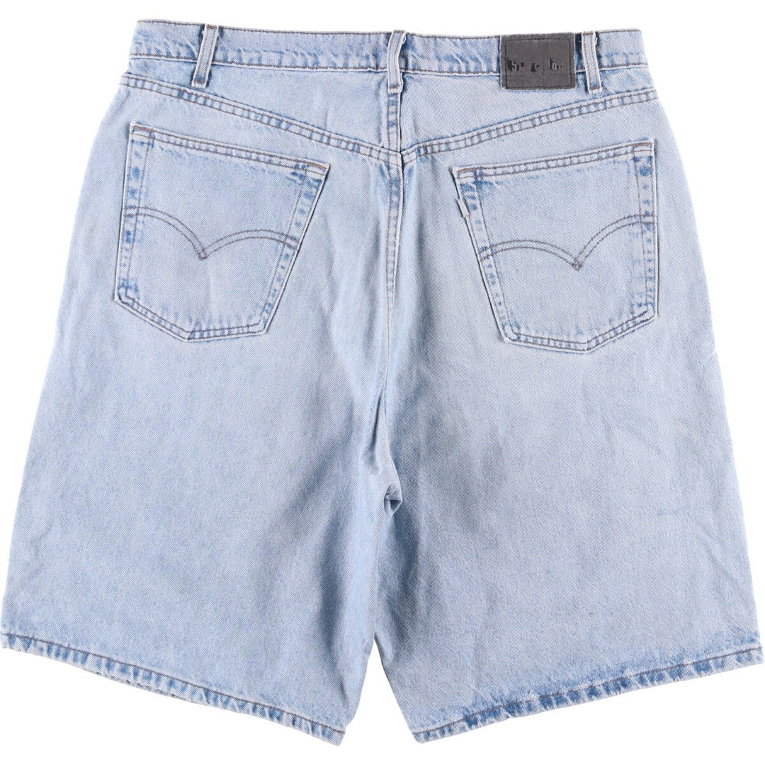 90'S Levi's Silver Tab BAGGY Baggy Denim Shorts (Shorts) Made in USA, Men's Size W39, Vintage cotton blue type Vintage Second Hand