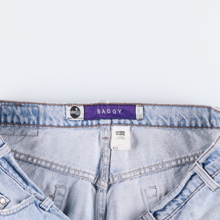 90'S Levi's Silver Tab BAGGY Baggy Denim Shorts (Shorts) Made in USA, Men's Size W39, Vintage cotton blue type Vintage Second Hand