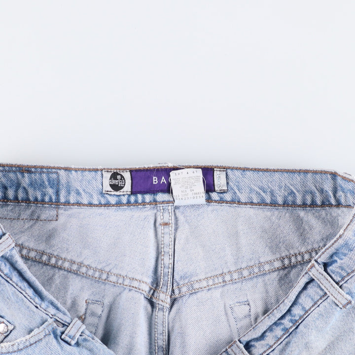 90'S Levi's Silver Tab BAGGY Baggy Denim Shorts (Shorts) Made in USA, Men's Size W39, Vintage cotton blue type Vintage Second Hand