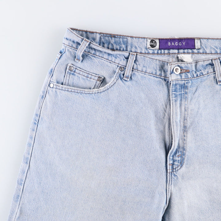 90'S Levi's Silver Tab BAGGY Baggy Denim Shorts (Shorts) Made in USA, Men's Size W39, Vintage cotton blue type Vintage Second Hand