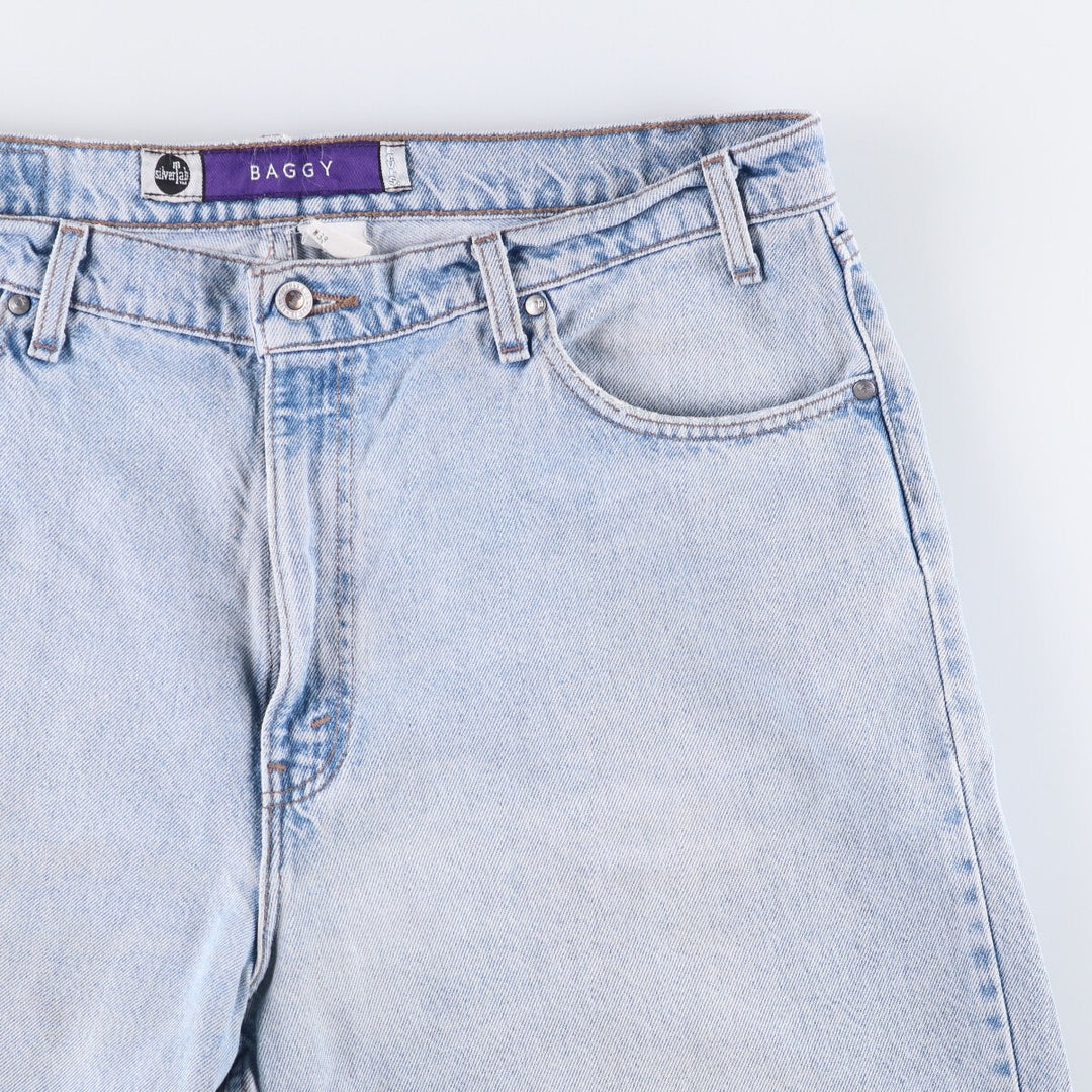 90'S Levi's Silver Tab BAGGY Baggy Denim Shorts (Shorts) Made in USA, Men's Size W39, Vintage cotton blue type Vintage Second Hand