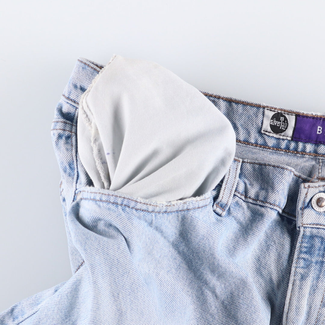 90'S Levi's Silver Tab BAGGY Baggy Denim Shorts (Shorts) Made in USA, Men's Size W39, Vintage cotton blue type Vintage Second Hand