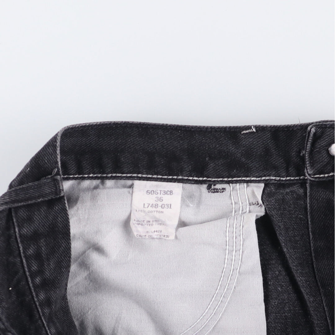 Vintage 90s-00'S Wrangler HERO Black Denim Shorts, Made in USA, Men's Size 35 cotton black type Vintage Second Hand