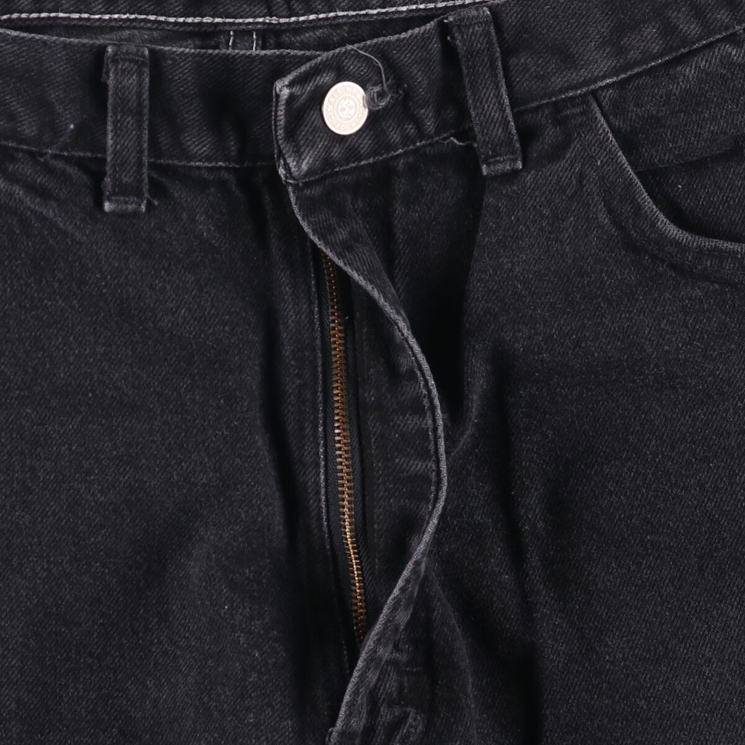 Vintage 90s-00'S Wrangler HERO Black Denim Shorts, Made in USA, Men's Size 35 cotton black type Vintage Second Hand