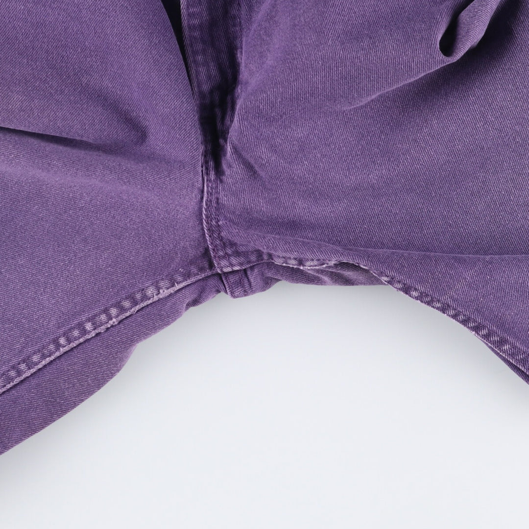 90'S Levi's 36550-7852 Orange Tab Denim Shorts, Made in USA, Men's Size 34, Vintage cotton purple type Vintage Second Hand