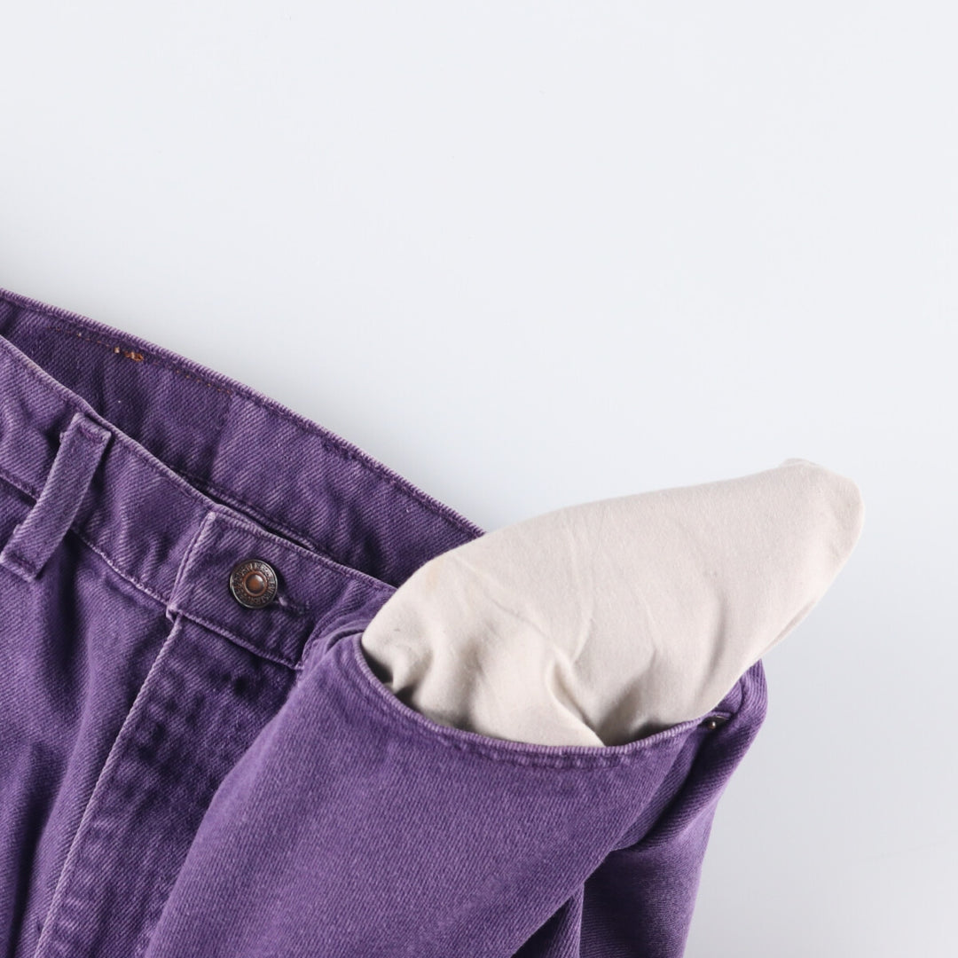 90'S Levi's 36550-7852 Orange Tab Denim Shorts, Made in USA, Men's Size 34, Vintage cotton purple type Vintage Second Hand