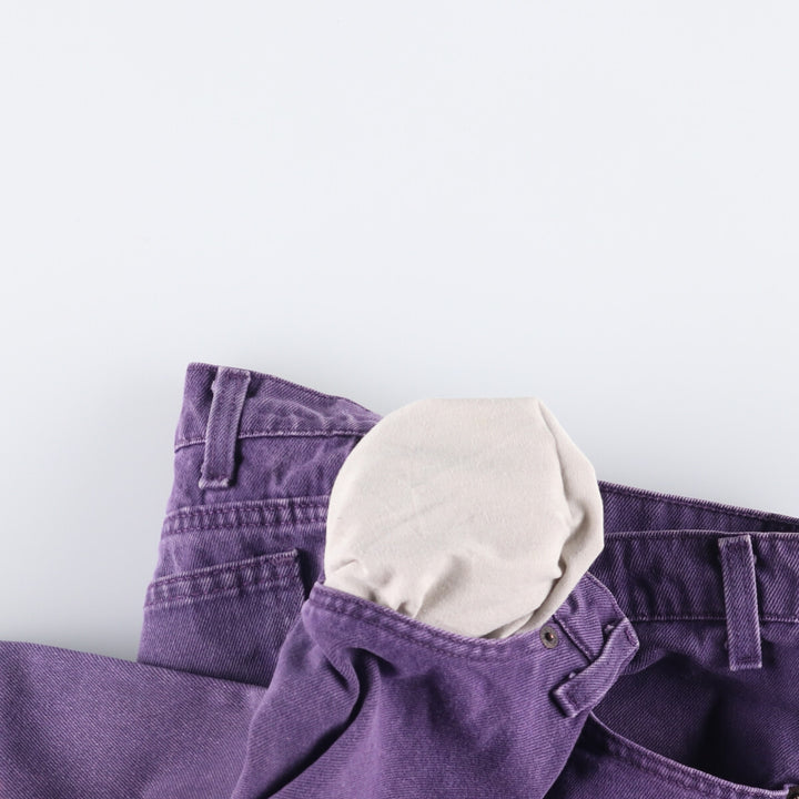 90'S Levi's 36550-7852 Orange Tab Denim Shorts, Made in USA, Men's Size 34, Vintage cotton purple type Vintage Second Hand