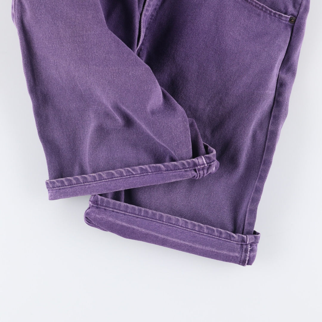 90'S Levi's 36550-7852 Orange Tab Denim Shorts, Made in USA, Men's Size 34, Vintage cotton purple type Vintage Second Hand