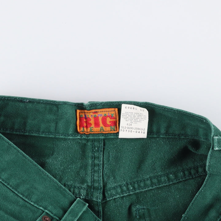 90'S Levi's 30730-0440 Cropped Denim Jorts, Made in USA, Women's Size L (W29), Vintage cotton green type Vintage Second Hand