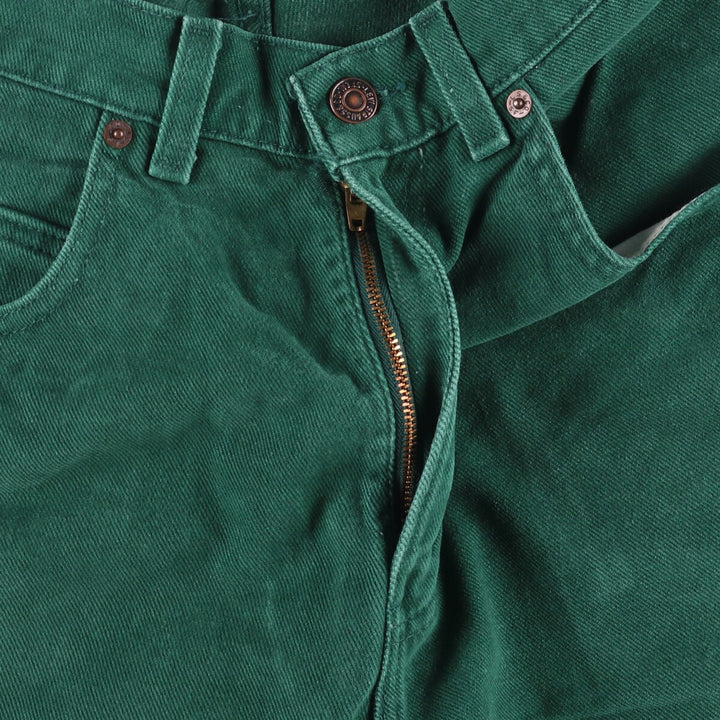 90'S Levi's 30730-0440 Cropped Denim Jorts, Made in USA, Women's Size L (W29), Vintage cotton green type Vintage Second Hand