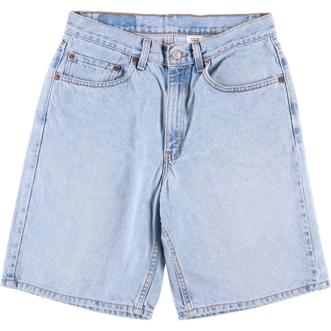 90'S Levi's 550 Relaxed Fit Denim Shorts (Jorts) Made in USA, Men's Size 32, Vintage cotton blue type Vintage Second Hand