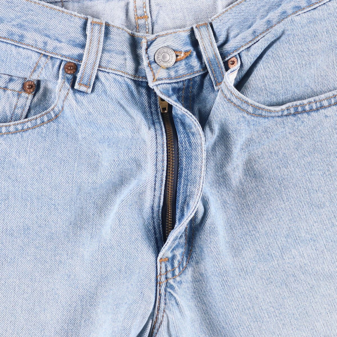 90'S Levi's 550 Relaxed Fit Denim Shorts (Jorts) Made in USA, Men's Size 32, Vintage cotton blue type Vintage Second Hand