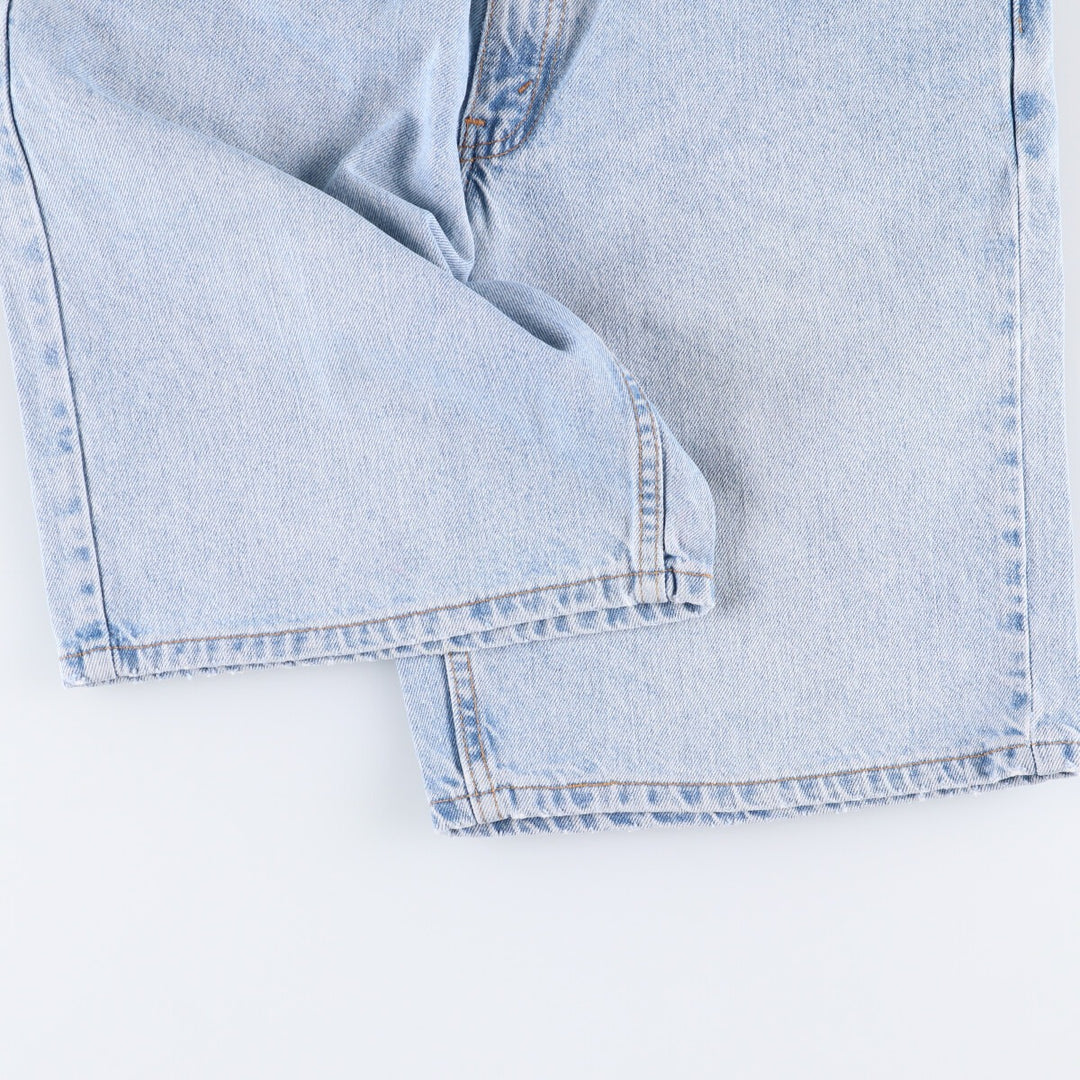 90'S Levi's 550 Relaxed Fit Denim Shorts (Jorts) Made in USA, Men's Size 32, Vintage cotton blue type Vintage Second Hand