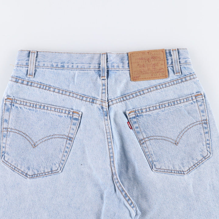 90'S Levi's 550 Relaxed Fit Denim Shorts (Jorts) Made in USA, Men's Size 32, Vintage cotton blue type Vintage Second Hand