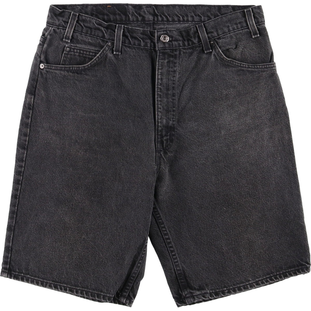90'S Levi's 36550-4159 Orange Tab Black Denim Shorts, Men's Size 36 (Vintage) unclear black type Vintage Second Hand