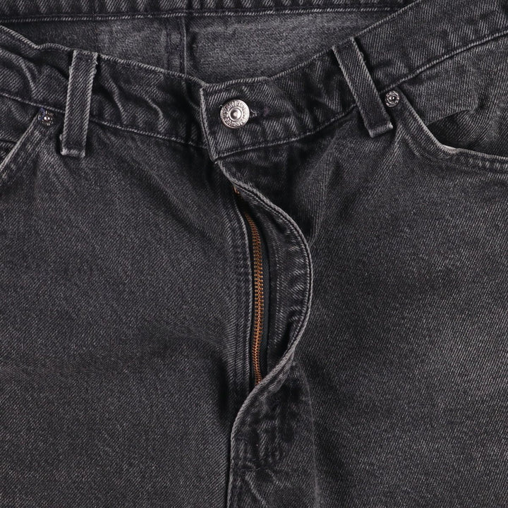 90'S Levi's 36550-4159 Orange Tab Black Denim Shorts, Men's Size 36 (Vintage) unclear black type Vintage Second Hand