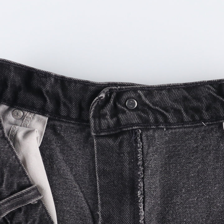 90'S Levi's 36550-4159 Orange Tab Black Denim Shorts, Men's Size 36 (Vintage) unclear black type Vintage Second Hand